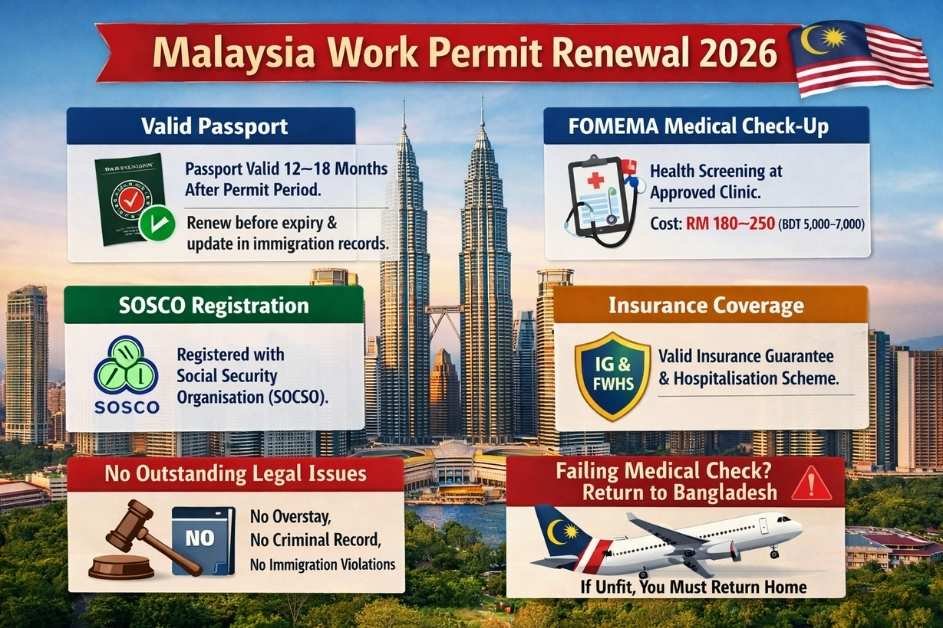 Malaysia Work Permit Renewal Requirements 2026