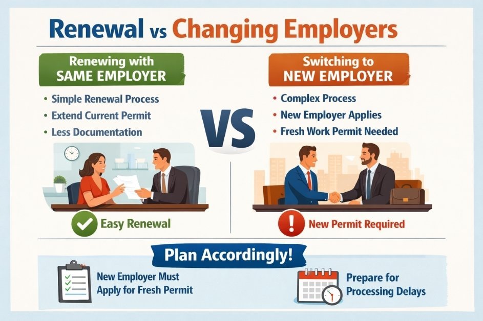 Renewal vs Changing Employers