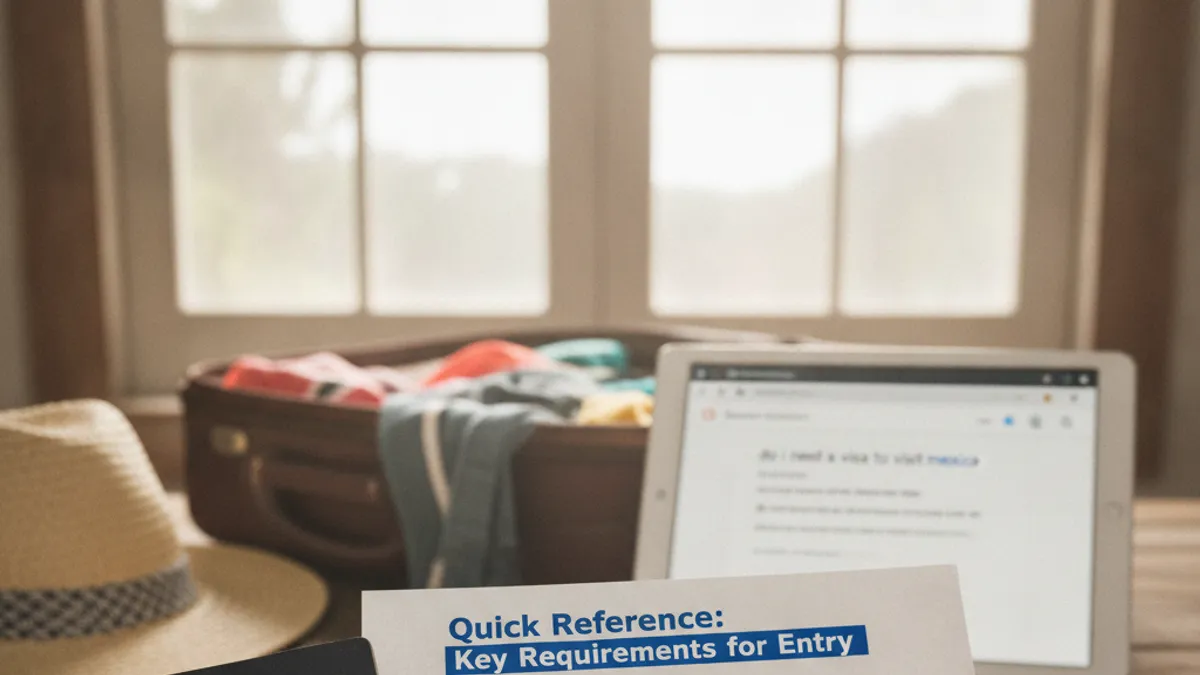 Quick Reference: Key Requirements for Entry