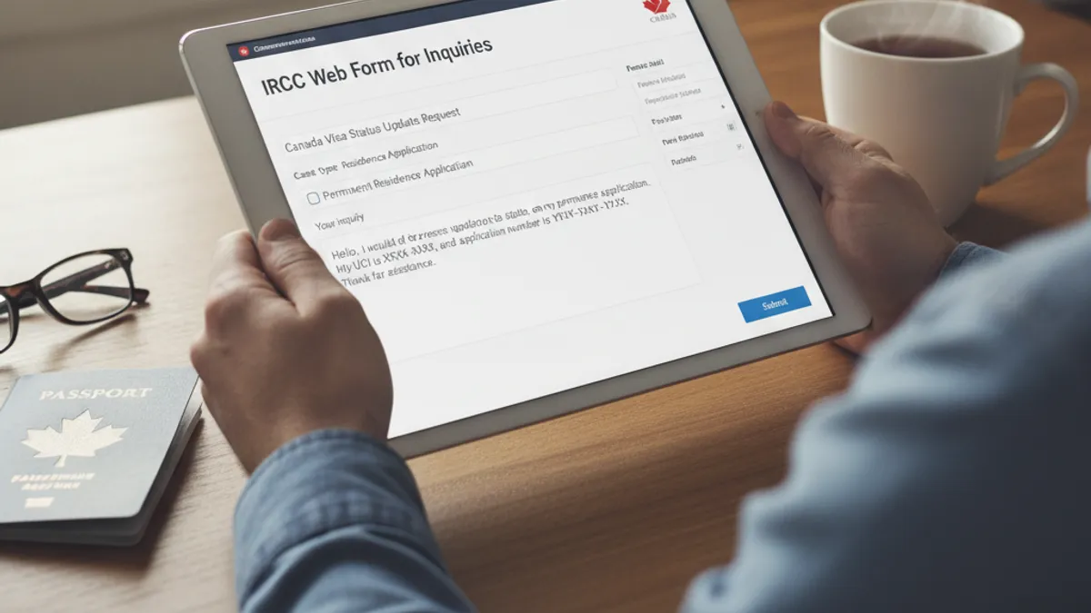 Using the IRCC Web Form for Inquiries